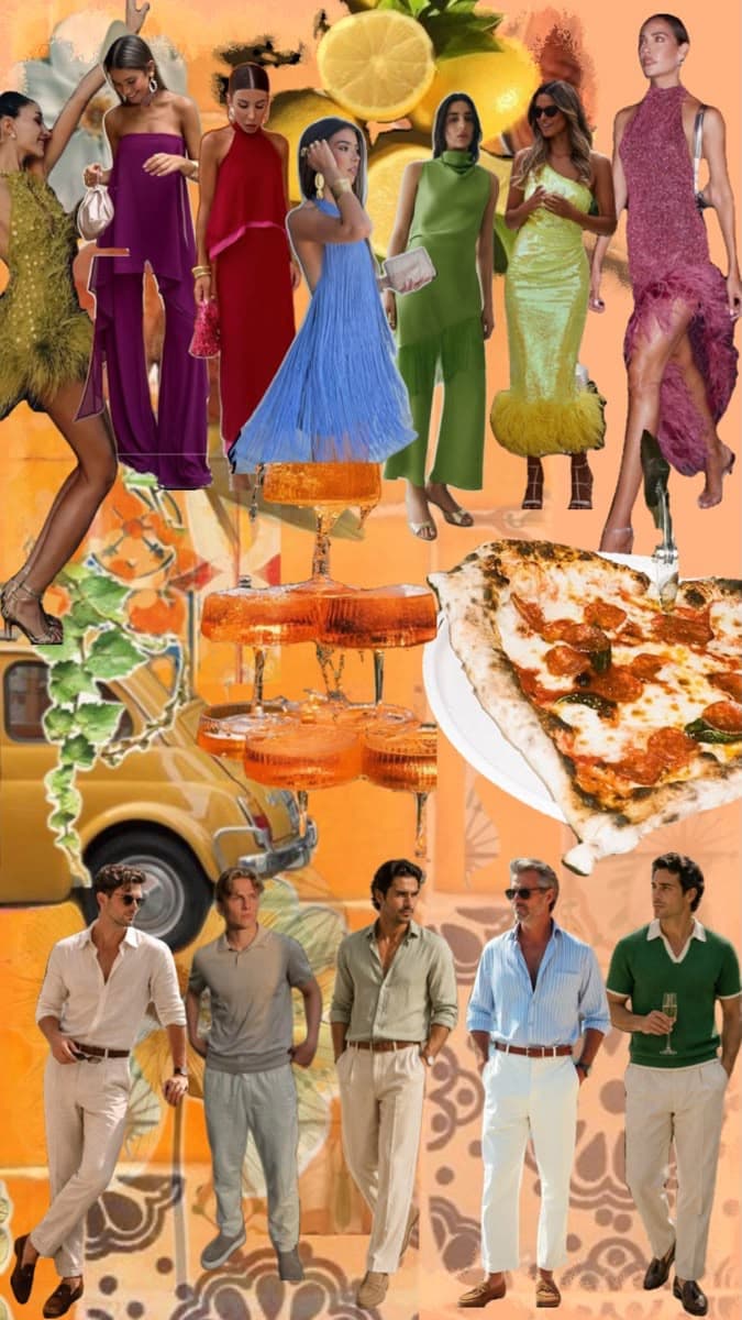 Sfeerbeeld dresscode Sequins & Spritz voor de pizza-avond